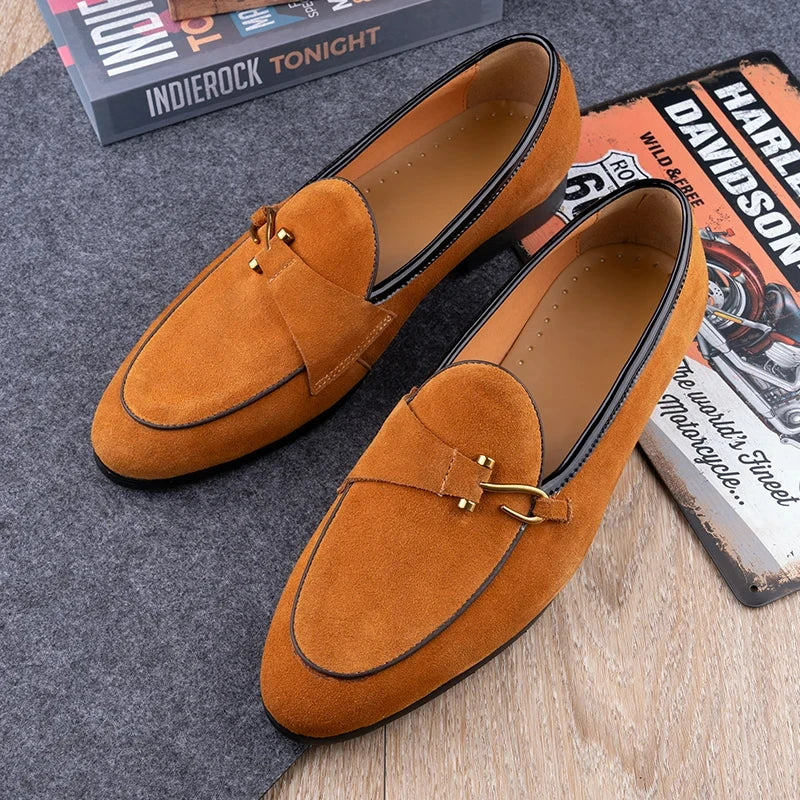 Mocassins Cuir Suédé Homme Slip-On 3 Coloris – CLEVI Paris