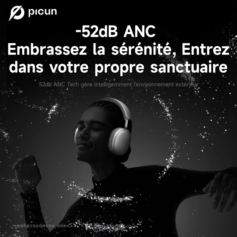 Casque ANC Picun F8 Pro Bluetooth 5.4 – CLEVI Paris