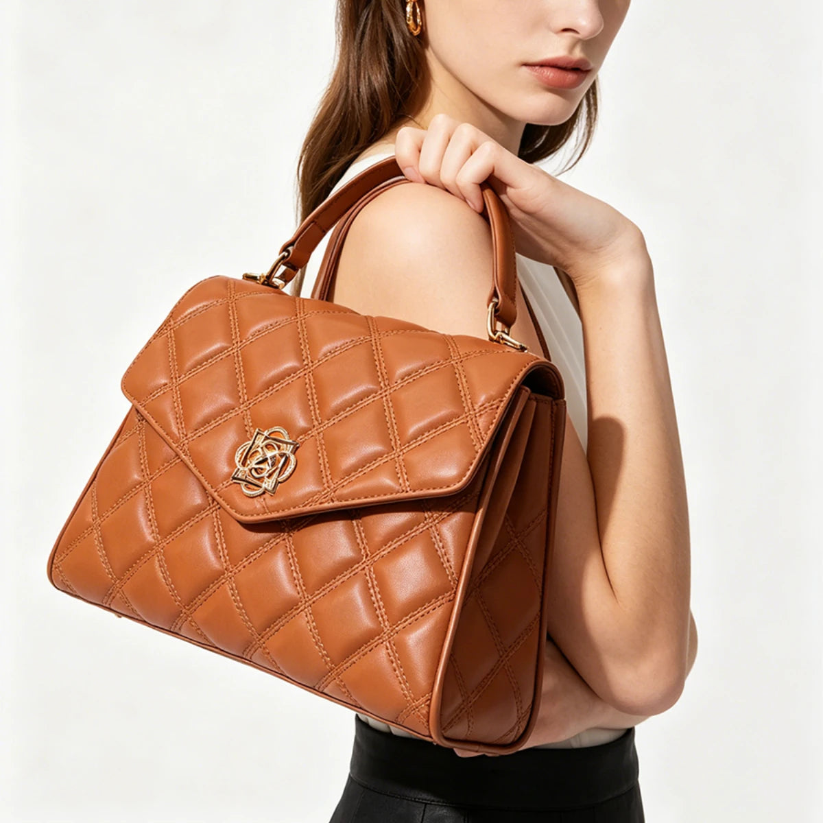 Sac Matelassé Femme Bandoulière & Main PU – CLEVI Paris