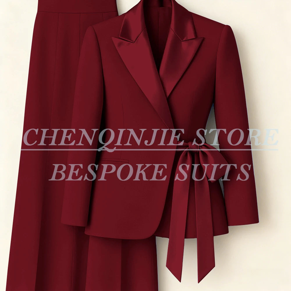 Tailleur femme blazer et pantalon large – CLEVI Paris