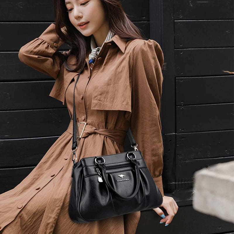 Sac fourre-tout femme à poches zippées – CLEVI Paris