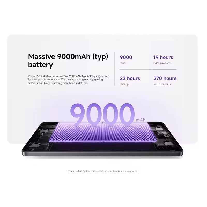 Tablette Redmi Pad 2 Wi-Fi 11 pouces – CLEVI Paris