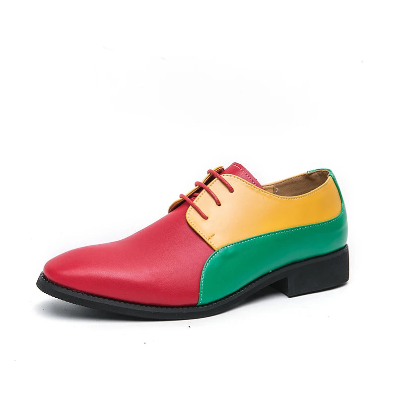 Chaussures Casual Homme Cuir Lacets Multicolore – CLEVI Paris