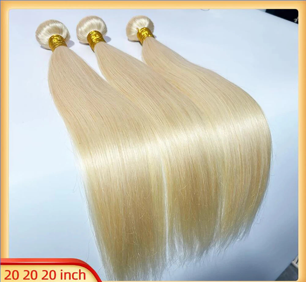 Bundles Cheveux Humains Lisses Blonde 613 Vietnamiens BELEXTENS – CLEVI Paris