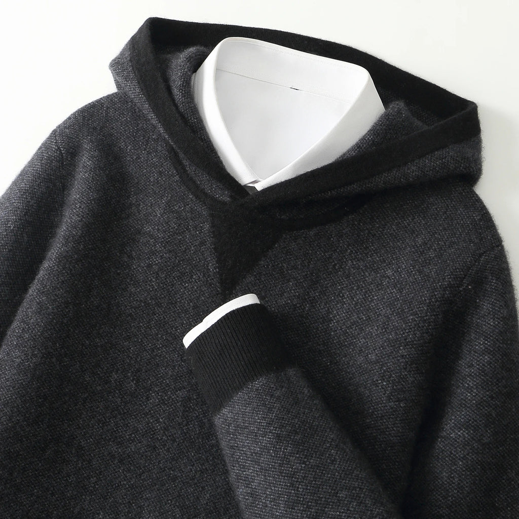 Ensemble homme à capuche en cachemire – CLEVI Paris