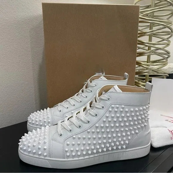 Sneakers Montantes Homme Toile Rivets à Lacets – CLEVI Paris
