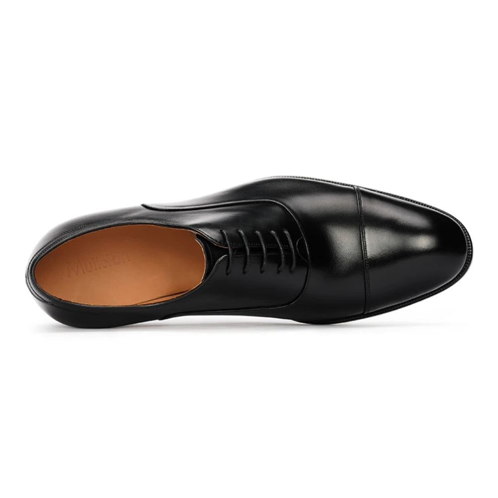 Oxford Homme Cuir Pleine Fleur Fait Main Lacets Bout Rond Imperméable | Bureau Classique EU 40-46