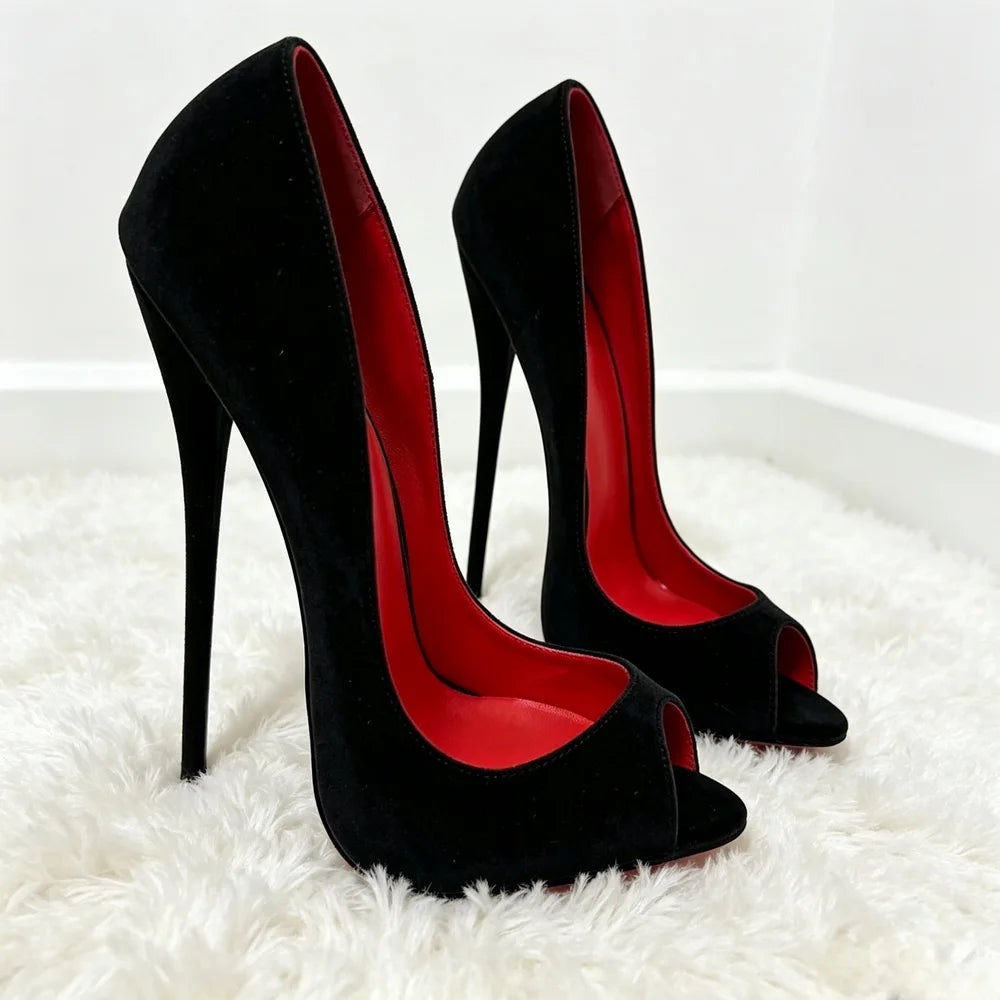 Escarpins à bout ouvert et talons hauts – CLEVI Paris