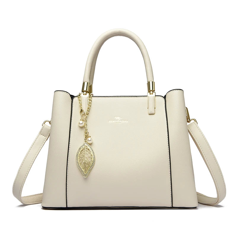 Sac Fourre-Tout Femme Cuir Microfibre 3 Compartiments 29x22cm – CLEVI Paris