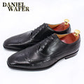 Oxford brogue homme en cuir à lacets – CLEVI Paris