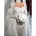 Robe de mariée sirène en dentelle à paillettes – CLEVI Paris