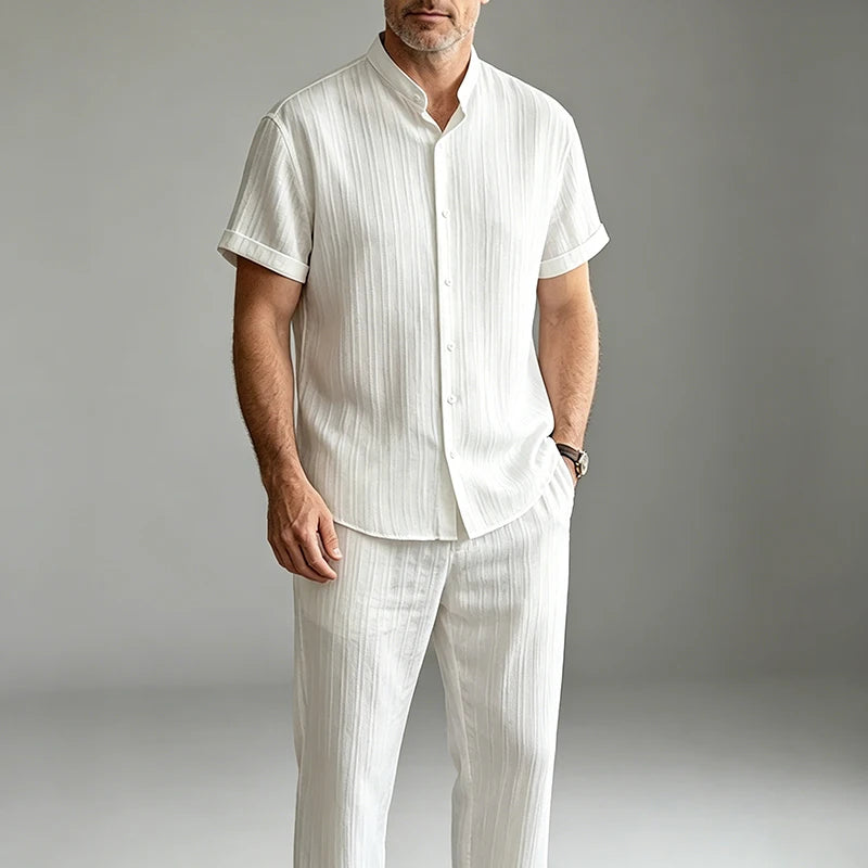 Ensemble homme col montant et bas à cordon – CLEVI Paris