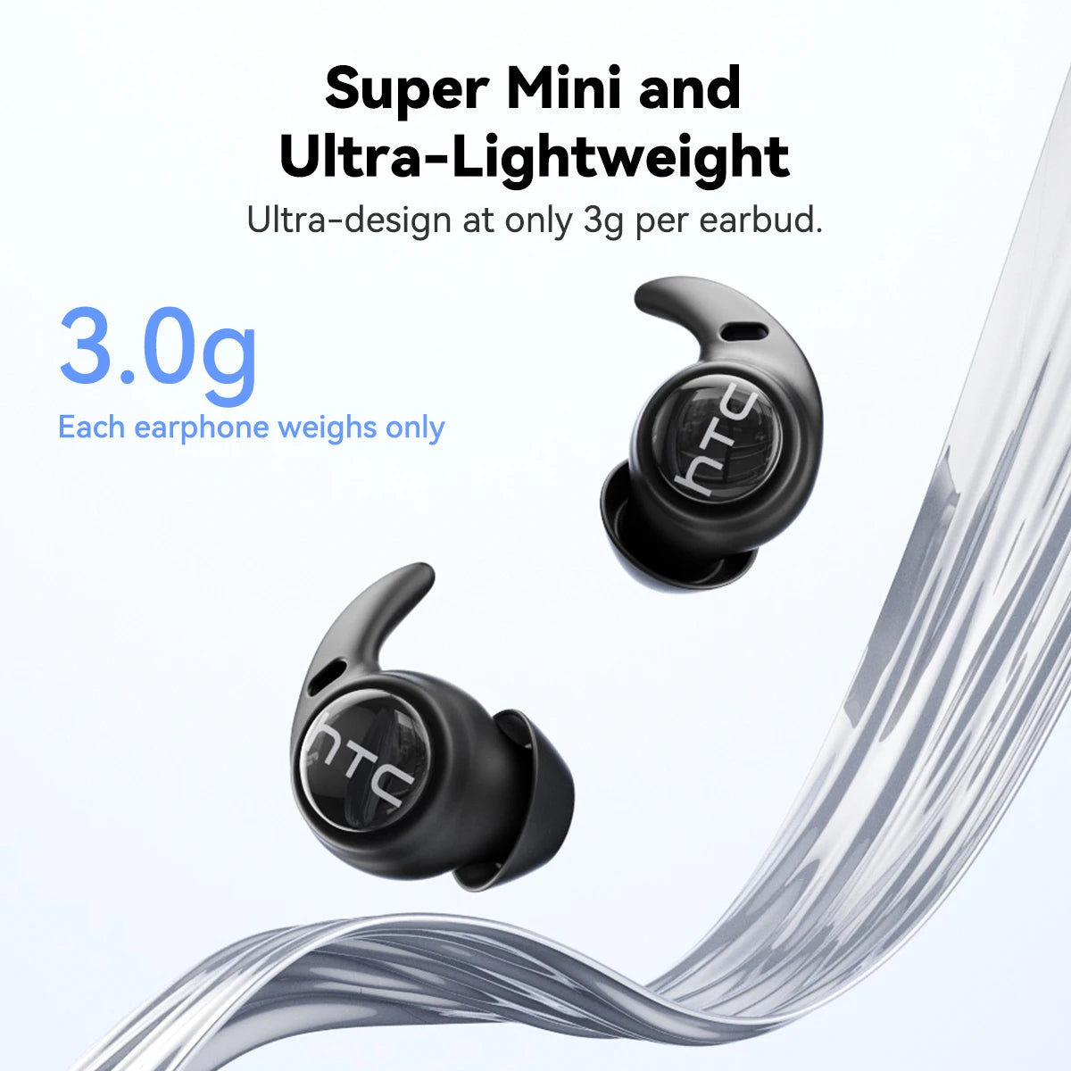Écouteurs Open-Ear HTC NE76 TWS Bluetooth 6 IPX6 HiFi – CLEVI Paris