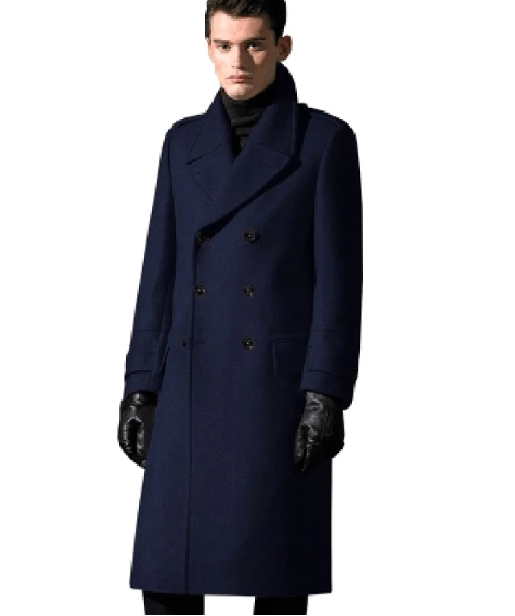 Manteau long croisé homme – CLEVI Paris
