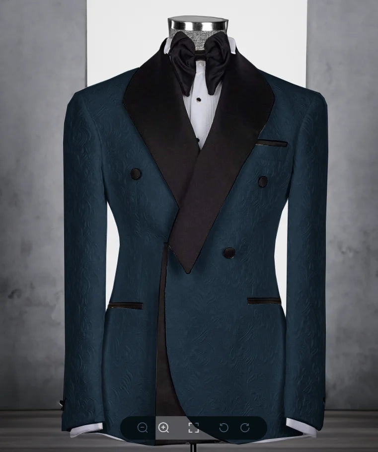 Costume homme fleuri 2 pièces, coupe droite – CLEVI Paris