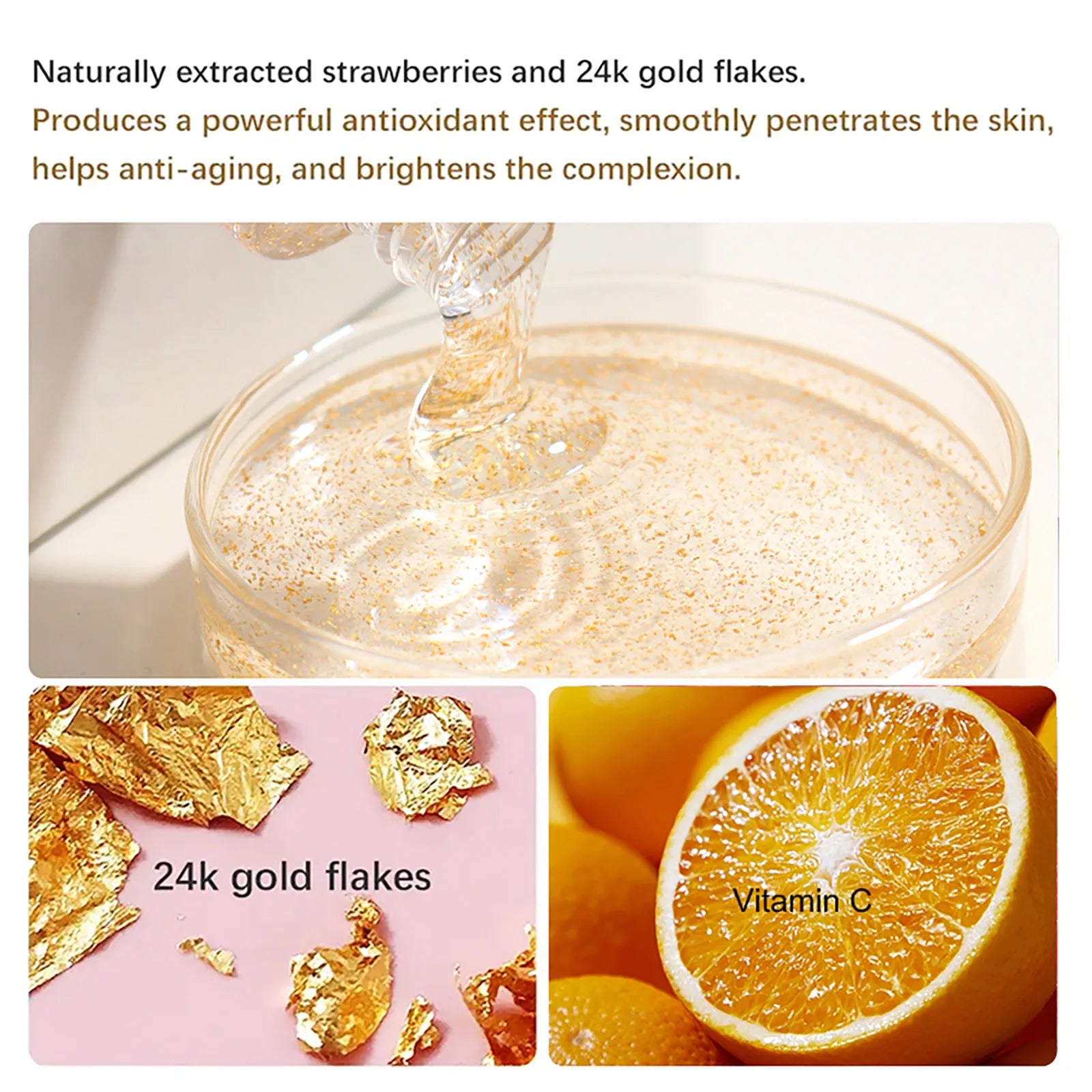 Sérum Éclaircissant Or 24K & Glutathion AILKE – Anti-Taches & Teint Uniforme – CLEVI Paris