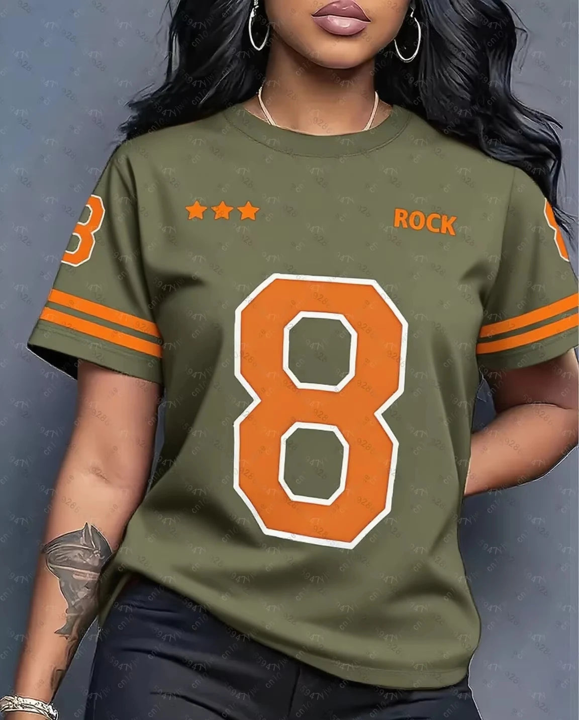 T-Shirt Femme Streetwear Imprimé Graphique Rock – CLEVI Paris