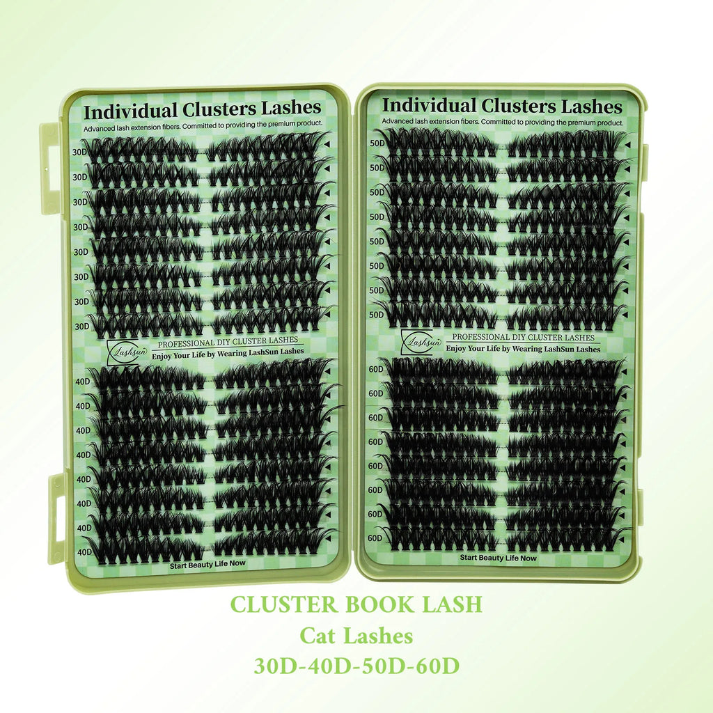 Cils en grappes DIY Lashsun, courbure D – CLEVI Paris