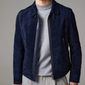 Veste homme en daim à coupe cintrée – CLEVI Paris
