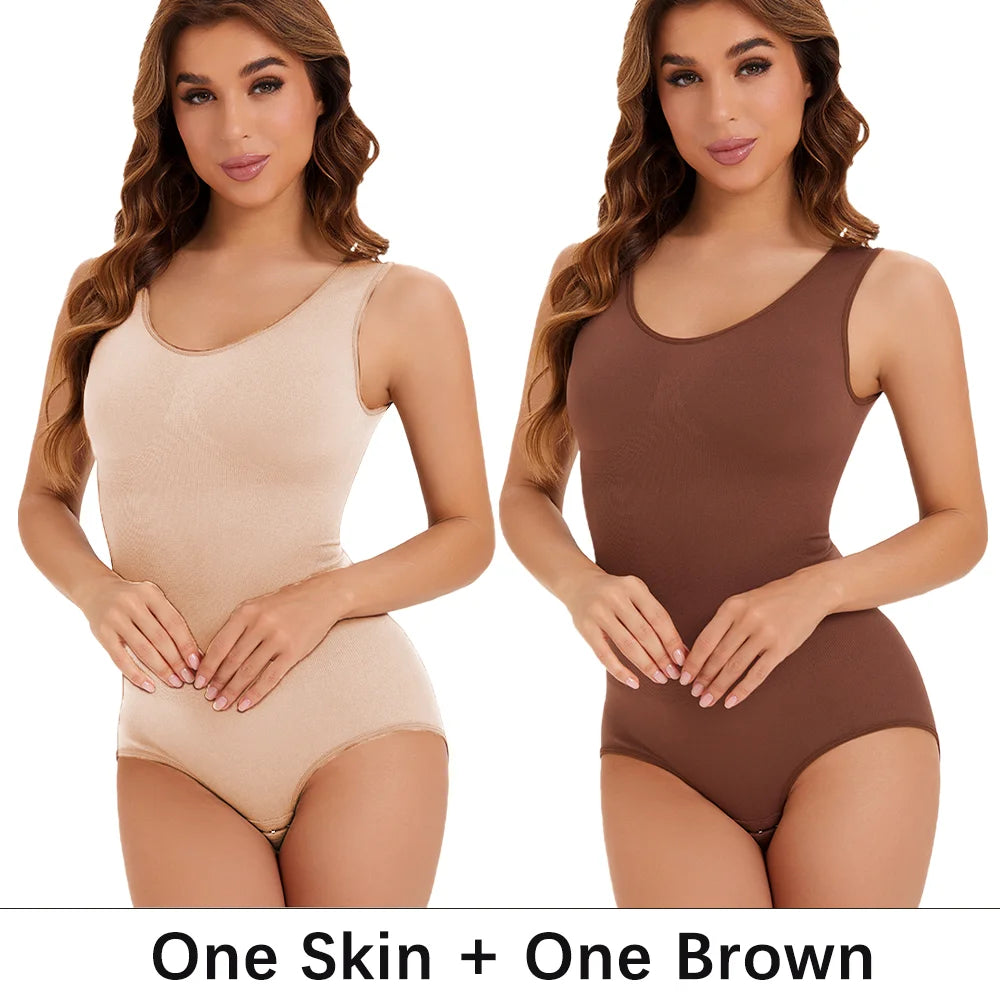 Lot 2 Pcs Gaine Gainante Femme Bodysuit Sculptant Corset Contrôle Ventre Culotte Amincissante Sans Armature S-XXL – CLEVI Paris
