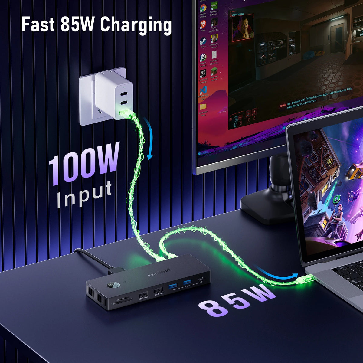 Hub Lemorele 13-en-1 USB-C 4K60Hz PD100W – CLEVI Paris