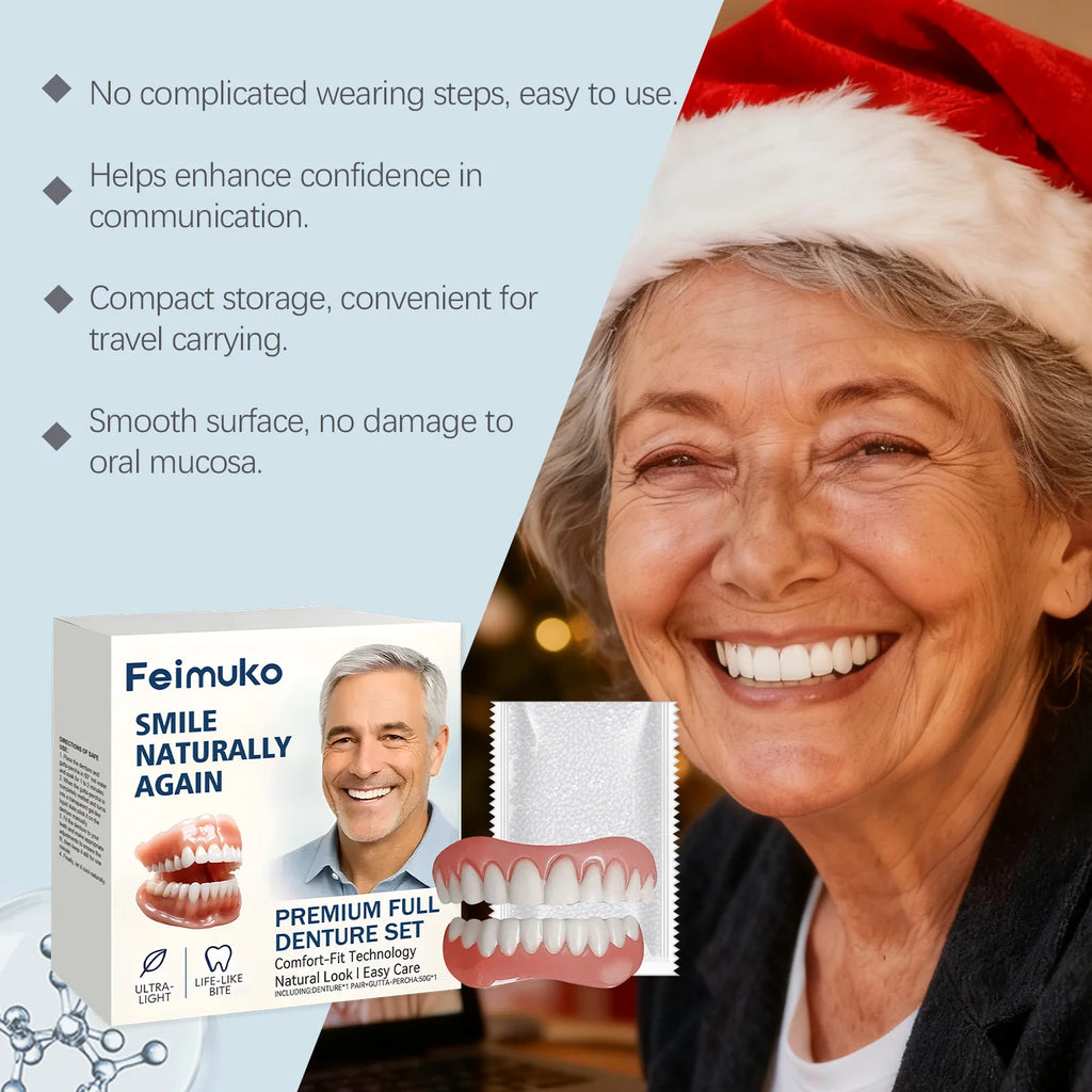 Kit Prothèse Dentaire Silicone Ajustable | Sourire Naturel & Confort | Homme & Femme – CLEVI Paris