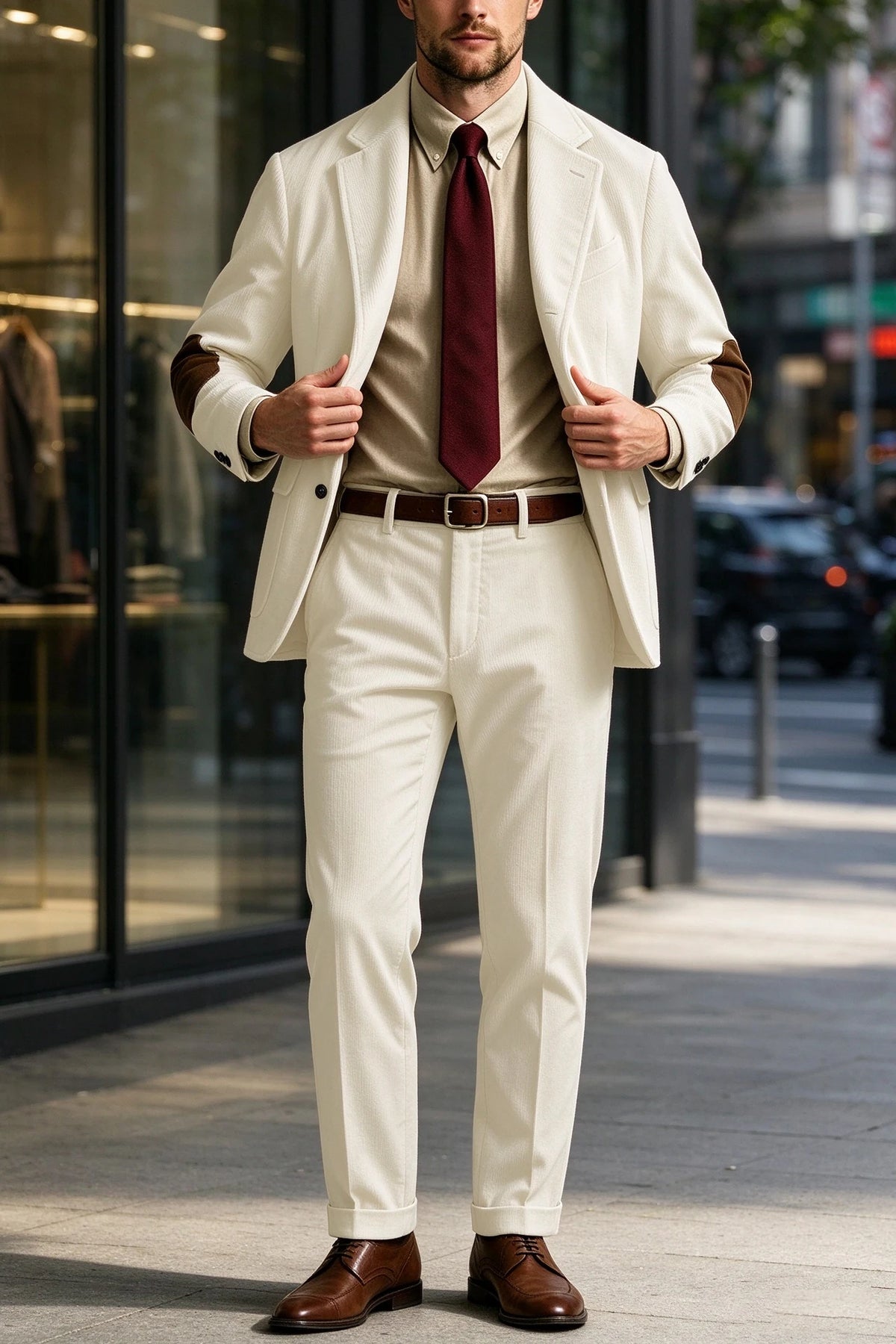 Costume homme 2 pièces en velours côtelé – CLEVI Paris