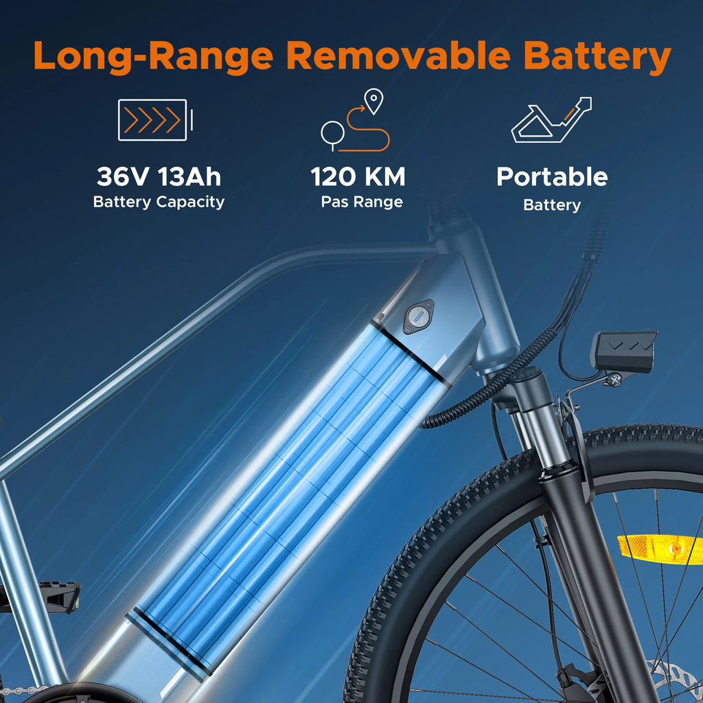 VTT électrique MileTrail 250 W 26 pouces – CLEVI Paris