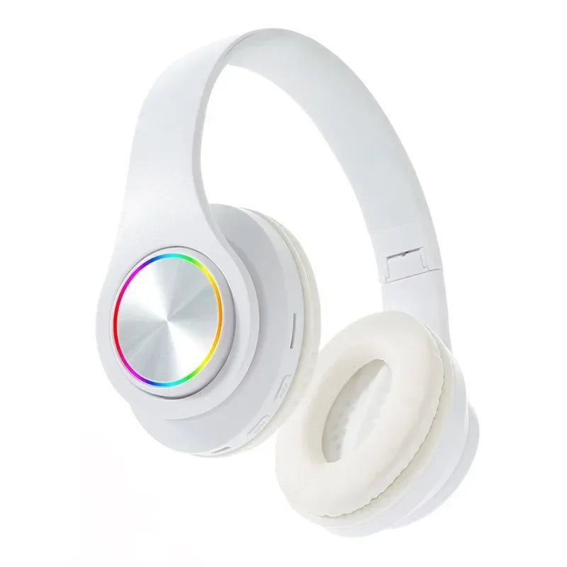 Casque Bluetooth 5.0 LED FM Carte SD Micro Pliable 10h – CLEVI Paris