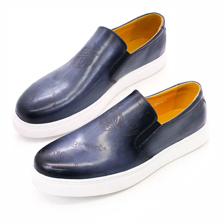 Mocassins homme en cuir W123-K13 – CLEVI Paris