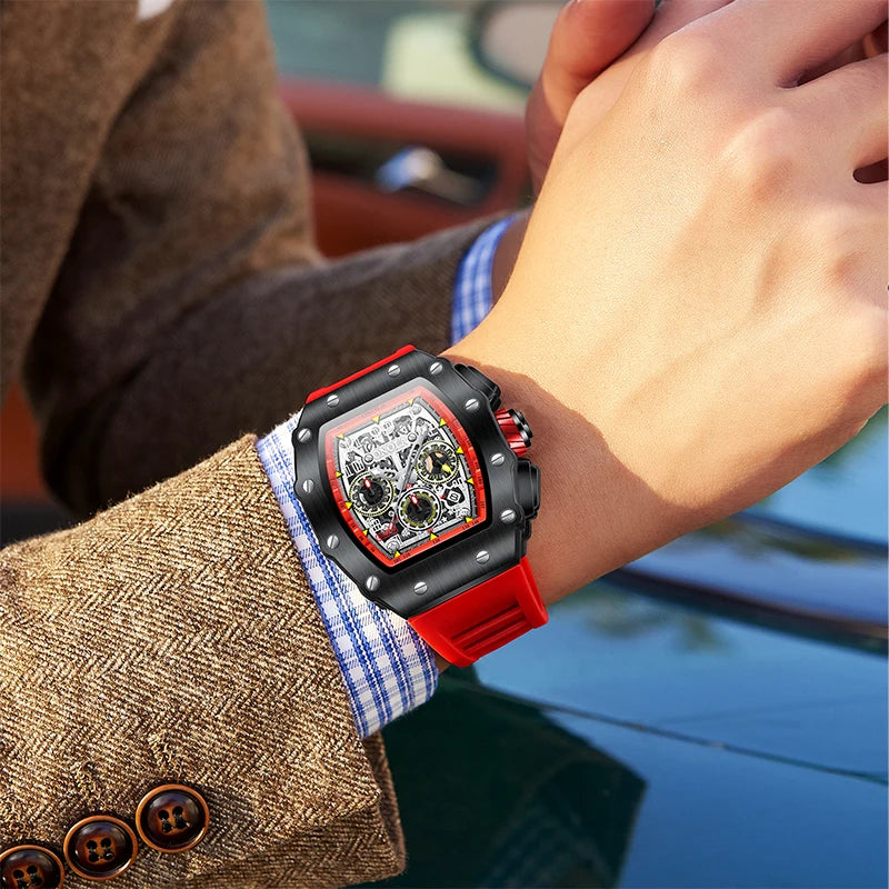 Montre Mécanique Tonneau Chiffres Romains ONOLA Homme – CLEVI Paris