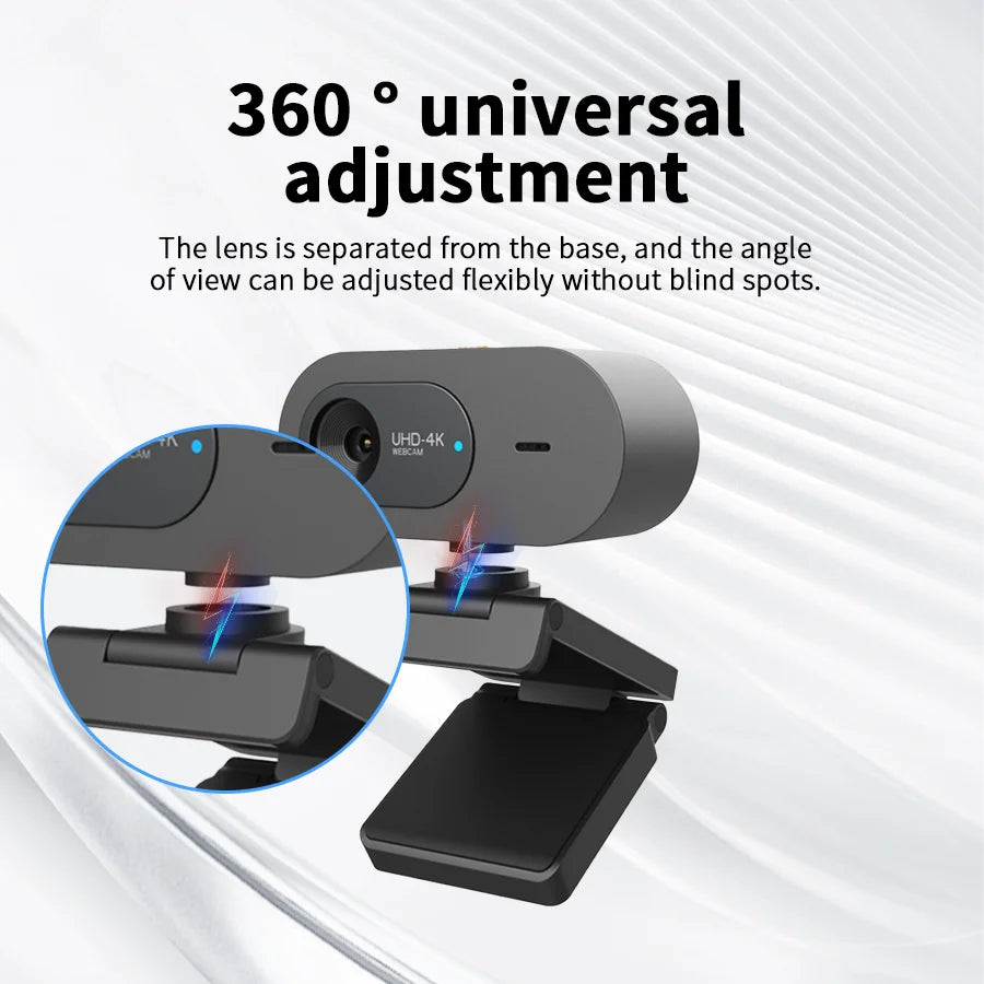 Webcam 4K USB Rotative Conférence PC Mac – CLEVI Paris
