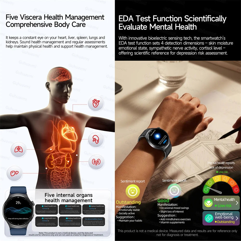 Montre GUHUAVMI AMOLED 1,43″ Bluetooth – CLEVI Paris