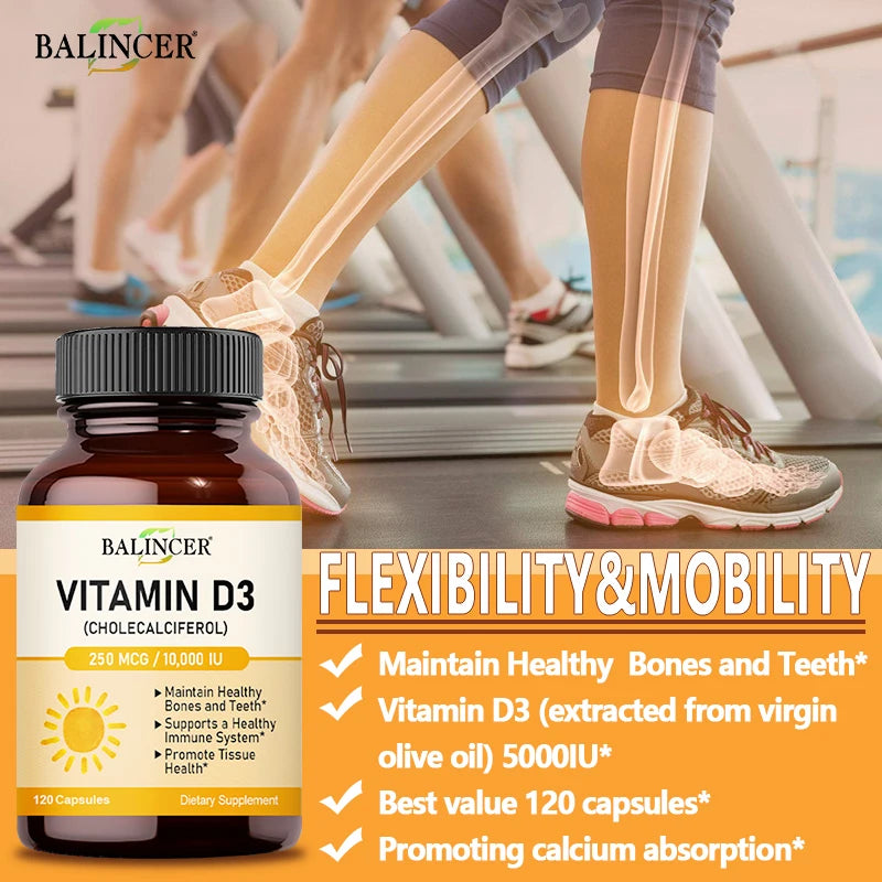 Vitamine D3 10 000 UI, 60 capsules – CLEVI Paris
