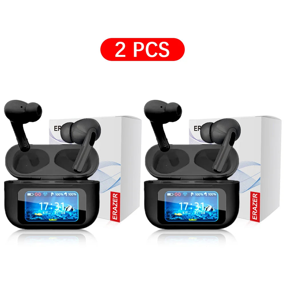 Écouteurs TWS ERAZER ANC Écran LCD Bluetooth 5.0 – CLEVI Paris