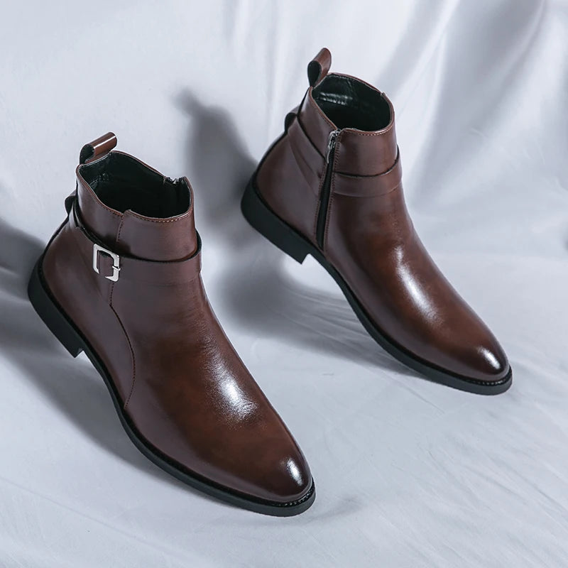 Bottines à fermeture éclair homme – CLEVI Paris
