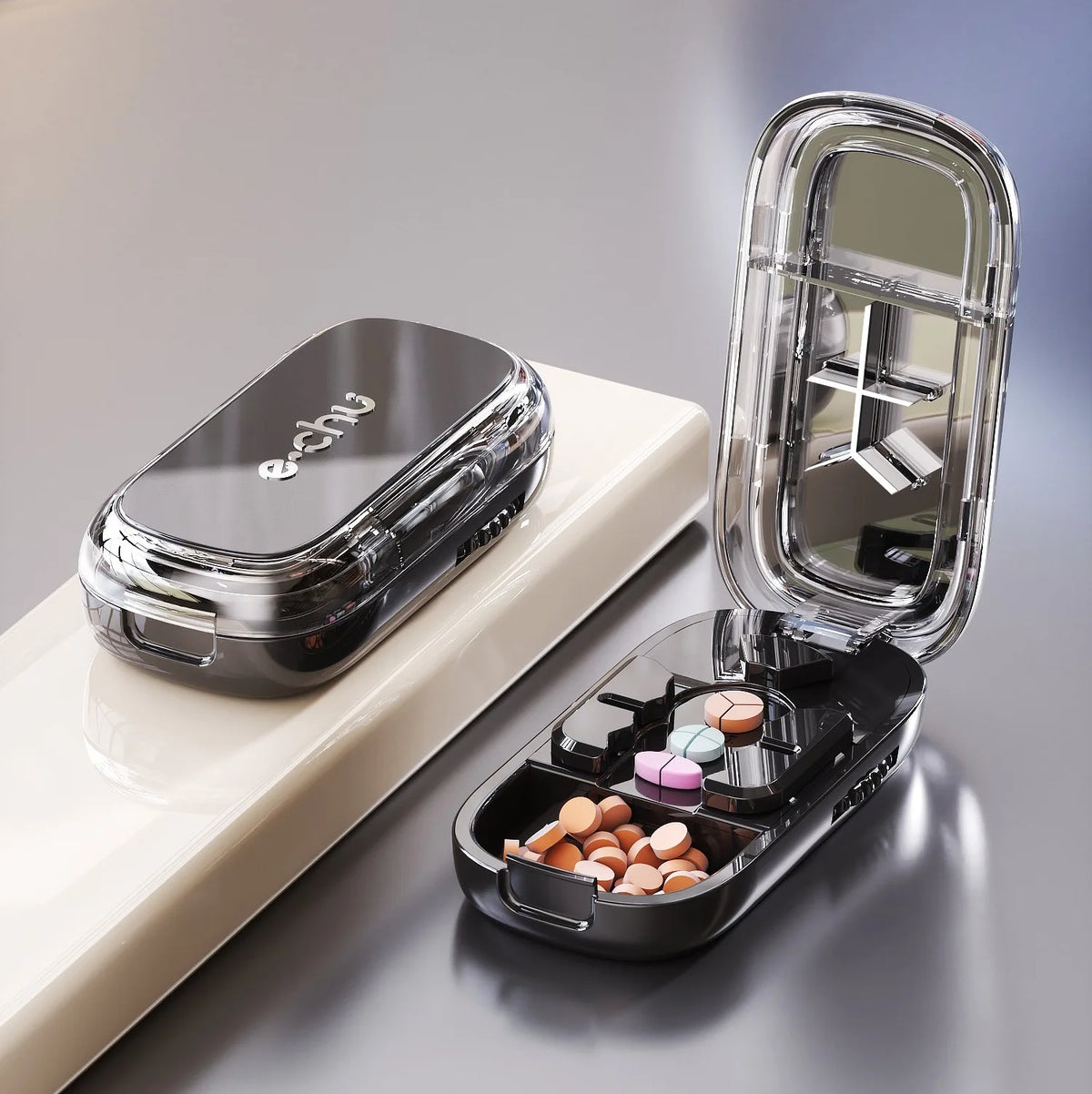 Coupe-comprimés portable avec rangement – CLEVI Paris