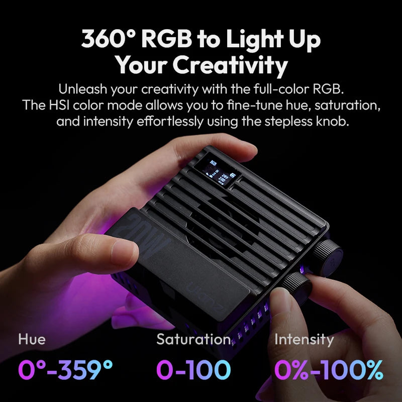 Lampe vidéo RGB Ulanzi LE20 20 W – CLEVI Paris