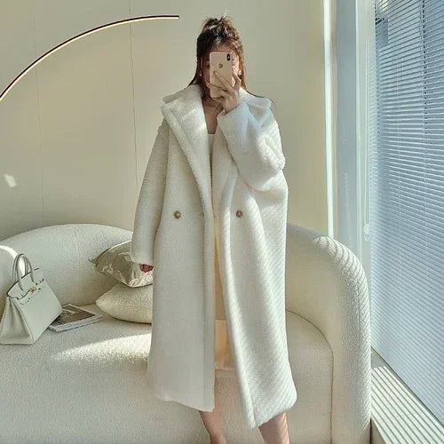 Manteau teddy femme boutonné – CLEVI Paris