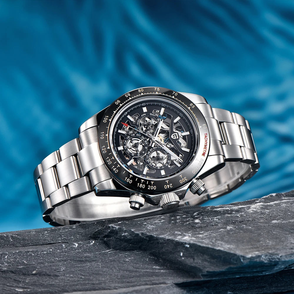 PAGANI DESIGN PD-1777 Montre Homme Automatique Acier Saphir Étanche 10ATM – CLEVI Paris