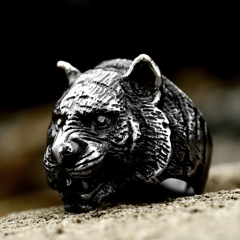 Bague Homme Acier Inoxydable Motif Animal – CLEVI Paris