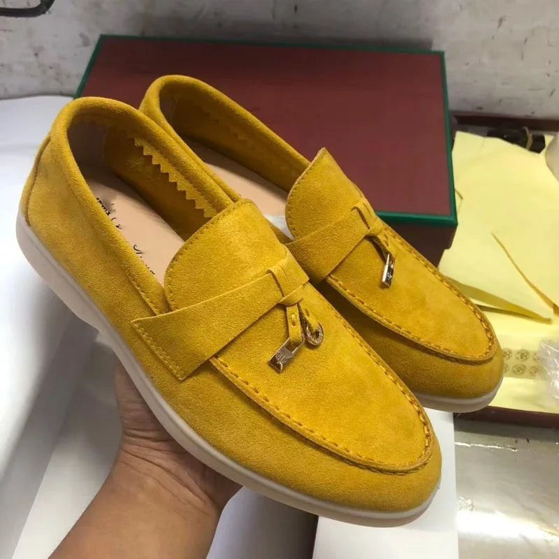 Mocassins unisexes en microfibre – CLEVI Paris