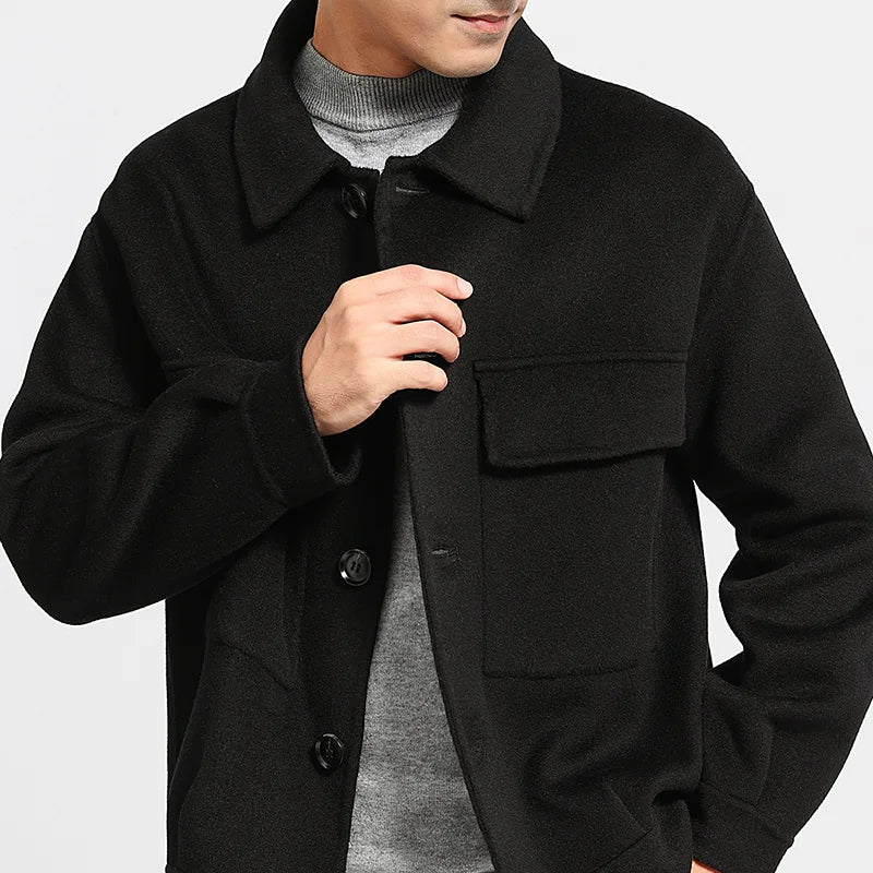 Veste homme en cachemire à poches – CLEVI Paris