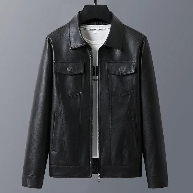 Veste homme zippée à col rabattu – CLEVI Paris