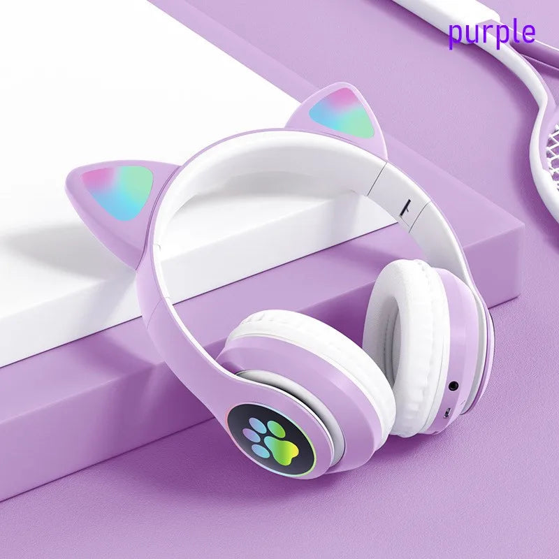 Casque Oreilles de Chat LED RGB Bluetooth – CLEVI Paris