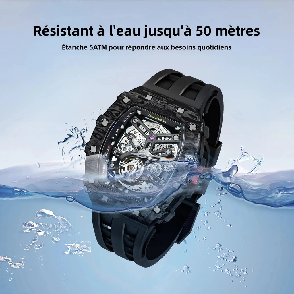 Montre mécanique TSAR BOMBA TB8208CF – CLEVI Paris