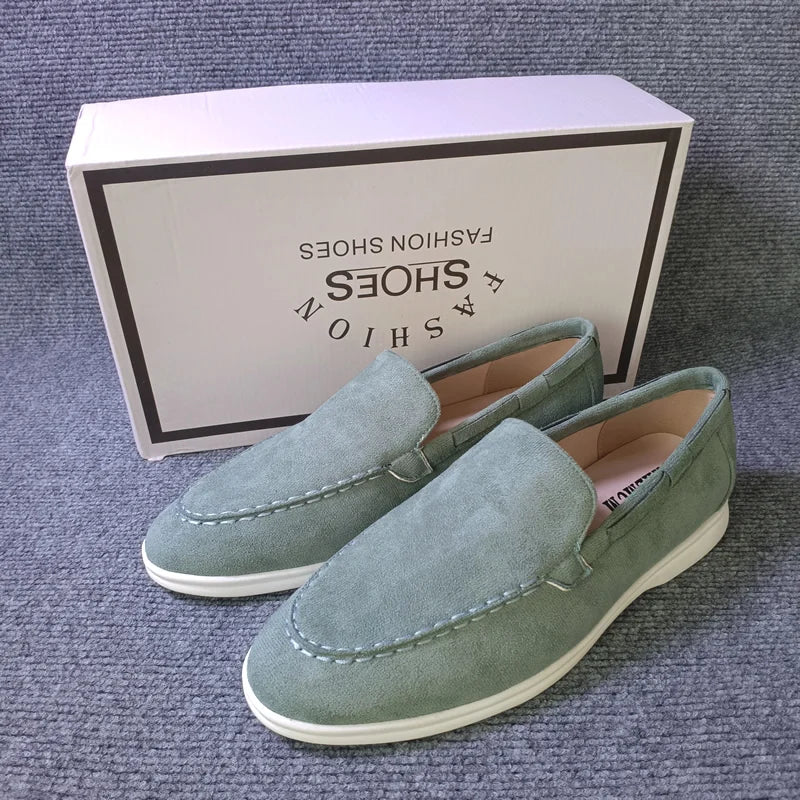 Mocassins Suède Homme Slip-On – CLEVI Paris