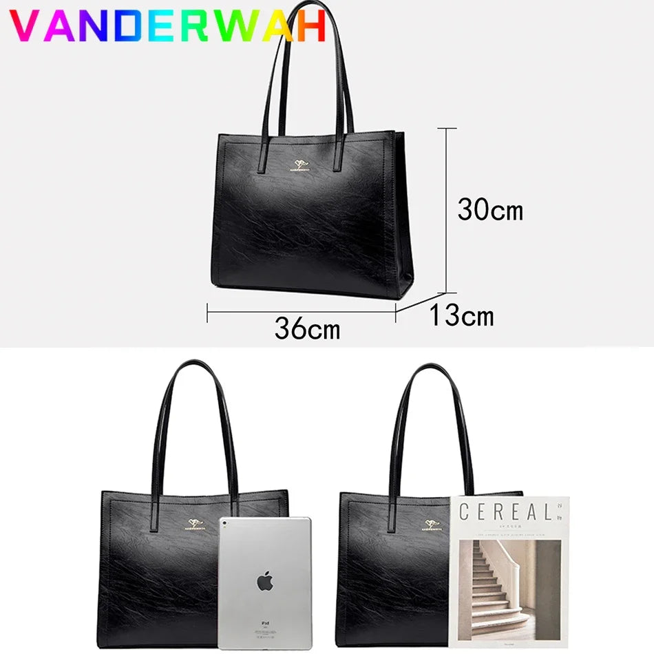 Sac Cabas Vintage Cuir Femme – CLEVI Paris