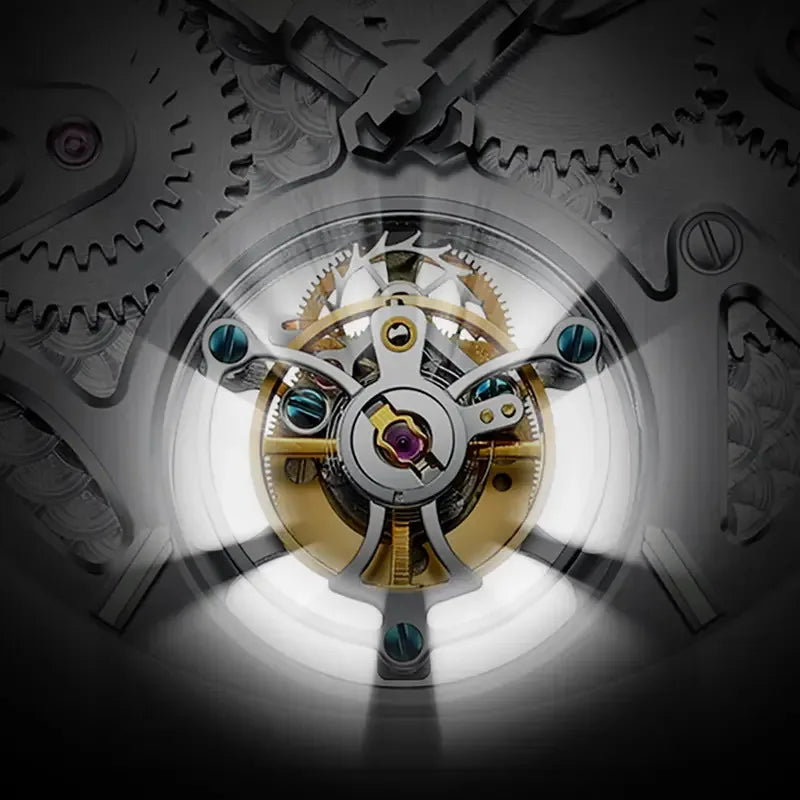 Montre Homme Tourbillon Volant Double Face Aesop – CLEVI Paris
