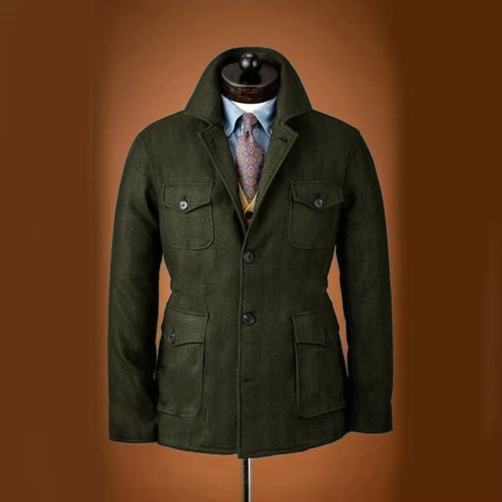 Veste homme en laine mélangée – CLEVI Paris